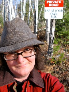 Pam taking "the private road"