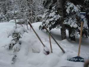 I see the shovels...