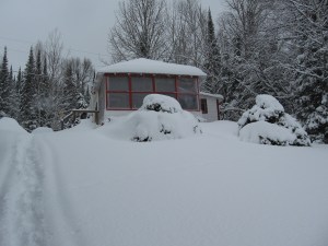 I check out the front of the camp...