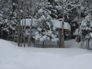 The trailer is still standing...