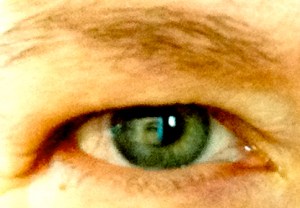 Pam held in her own gaze...