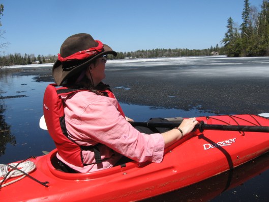 New Flower Moon 5.9.13 Missed trailer shot - distracted by the ice coming off the river...