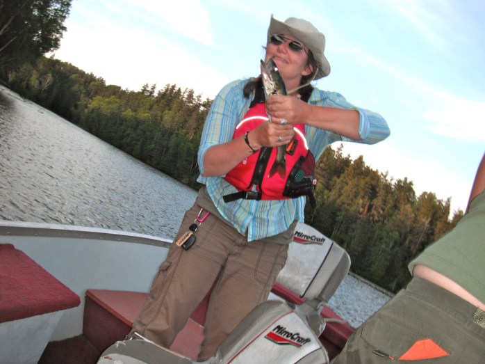 Pam's First Fish!  (He went free)