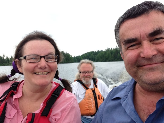 WHEEEE! Pam, The Raggedy Man and that Other Fella on The River of Weeds