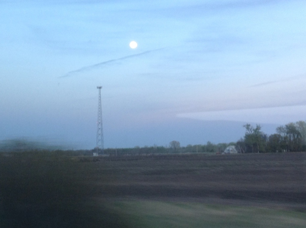 May Moon from a VIA RAIL window (pbustin 2013)
