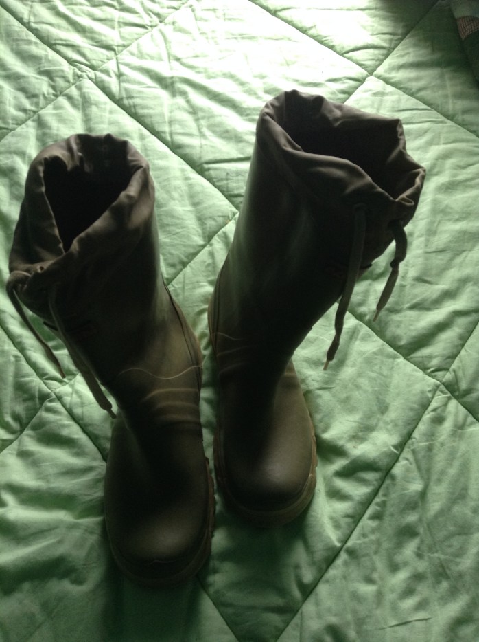 new rubber boots